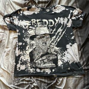 A Nightmare On Elm Street Freddy Kruger Tye Dye Shirt Men’s Size Large